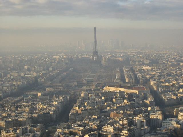 Une vue depuis la tour Montparnasse